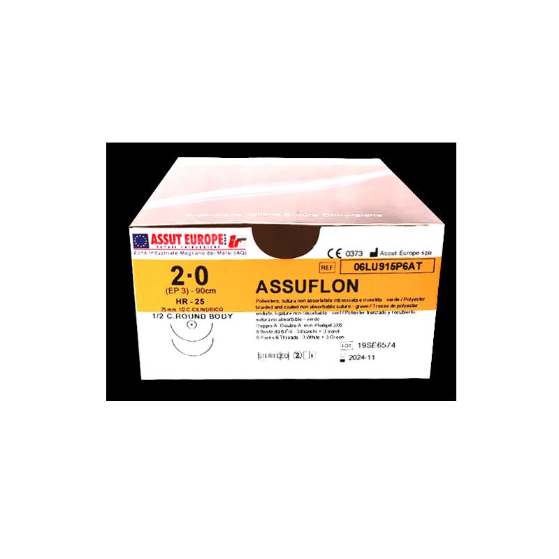 АССУФІЛ МОНОФІЛАМЕНТО (полідіоксанон), USP 5/0 фіолетова мононитка 70 см, колюча голка 17 мм, 1/2 кола
